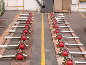Controlled rolling and cooling water tank